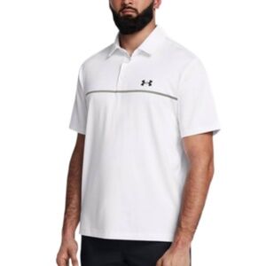 Under Armour Men's Standard Playoff 3.0 Polo, White/Retro Green/Black